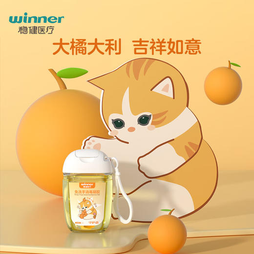 【ZY25】稳健免洗手消毒凝胶免洗手30ml*3瓶/盒 商品图6