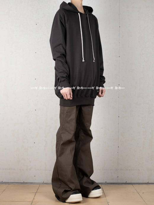 Rick Owens | 深灰色厚针织连帽衫 商品图1