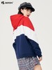 波顿女士长袖拼接时尚潮流美式加绒卫衣秋冬季宽松运动风LT221320 商品缩略图4