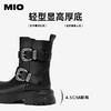 MIO米奥时尚酷飒西部靴高级百搭马丁靴中筒厚底靴子女M245642027 商品缩略图4