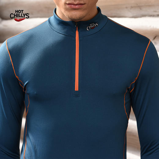 HOTCHILLYS热椒8K磨毛高领运动内衣男登山速干排汗上衣HA9925 商品图2