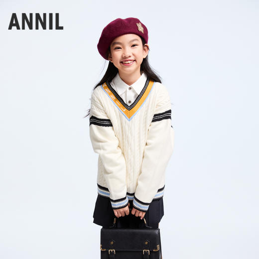 男女童针织衫冬季新款安奈儿童装EM444650 商品图2
