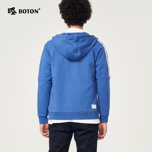 波顿连帽卫衣男针织开衫春秋季宽松运动休闲拉链外套上衣MJ901320 商品图4