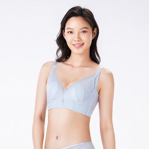 都市丽人调整型内衣舒软挺塑塑身文胸蕾丝超薄塑身内衣3/4杯四排扣LJT3H3 商品图5