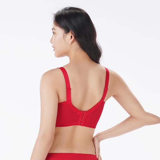 都市丽人调整型内衣舒软挺塑塑身文胸蕾丝超薄塑身内衣3/4杯四排扣LJT3H3 商品图3