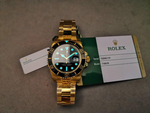 NOOB official劳力士全18k包金✔️✔️（11微米厚）水鬼私人订制版『clean全金水鬼为基础』型号116618LN-97208 黑盘,纯进口瑞士ETA2836自动机械机芯包18k真金❕❕ 商品图12