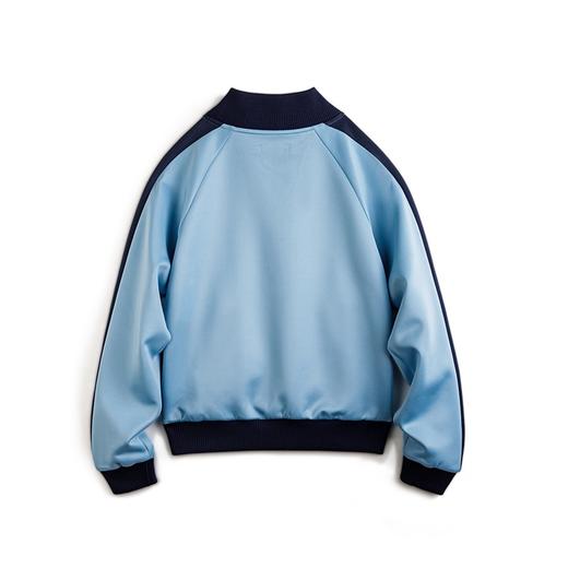 马登美式休闲撞色拼接拉链卫衣复古赛车徽章开衫上衣宽松运动外套女秋 商品图5