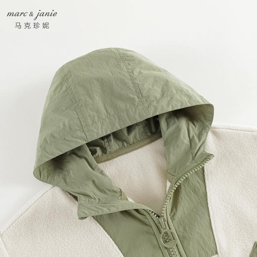 马克珍妮男童山系户外摇粒绒拼接外套2024秋装新款241060 商品图2