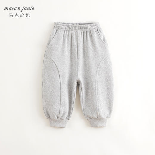 马克珍妮男童休闲时尚拼接纯棉束脚萝卜裤2024年秋装新款241225 商品图1