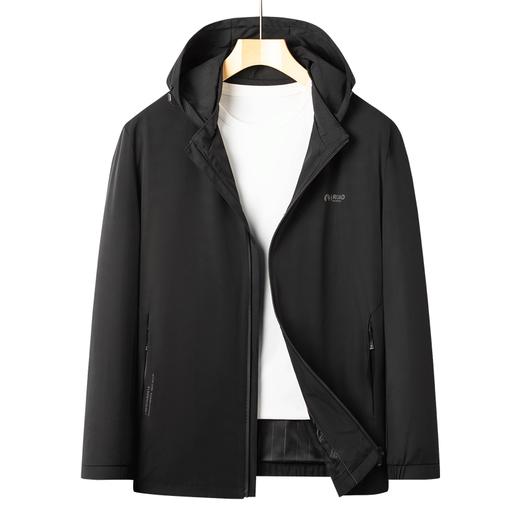 【可拆卸帽】【新款DSZ】大依优型大码男装连帽夹克加肥加大休闲夹克胖子宽松外套上衣户外 商品图6