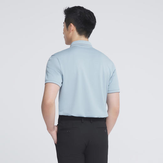 【大都会】雅戈尔 男士蓝色短袖T恤 商品图4