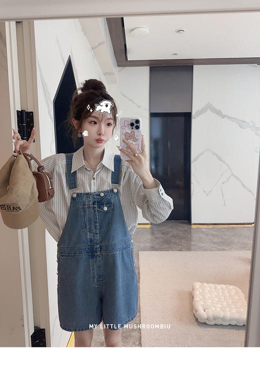 条纹衬衫 金蘑菇菇  甜份多巴胺/ 清爽盐系 商品图2