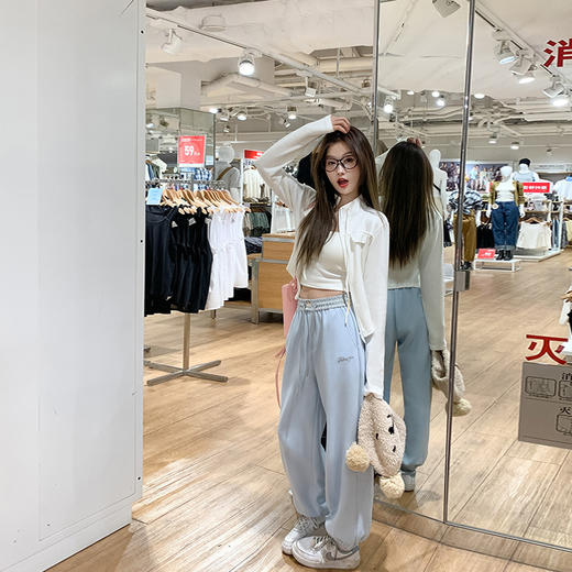 <曾小咸推荐>现货秒杀 ！微信超特价！ 2色腰头撞色束脚休闲裤 日常169.99 立减90 秒杀79.99！！ 商品图1