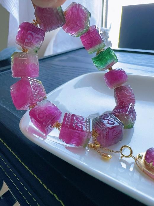 51.4g 雕刻碧玺手链 商品图4