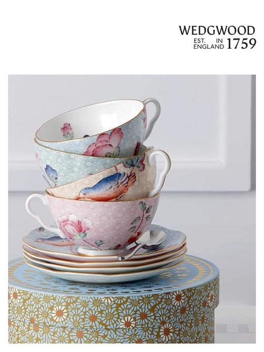 WEDGWOOD威基伍德杜鹃杯碟骨瓷下午茶杯碟咖啡杯礼盒 商品图4