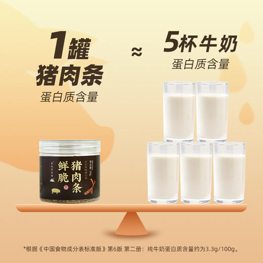 【米马团购】食味的初相 鲜脆猪肉条 50g*3罐/5罐 包邮 商品图3