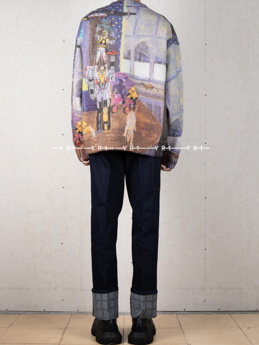 JW Anderson | 抽象全数码电脑印花细针织毛衣 商品图2