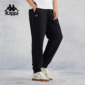 Kappa卡帕背靠背运动长裤男款秋季新款弹力休闲针织裤子束脚男裤K0E52AK22
