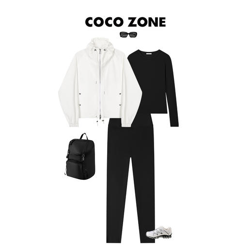 COCO ZONE四季款户外慢跑鞋厚底运动跑步休闲鞋 23C29119 商品图2