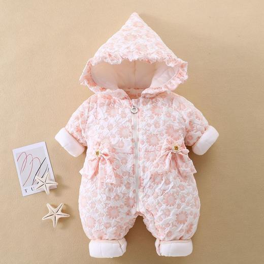 【加厚夹棉婴儿连体衣】2024年新款秋冬宝宝外出服新生儿衣服儿童 商品图1