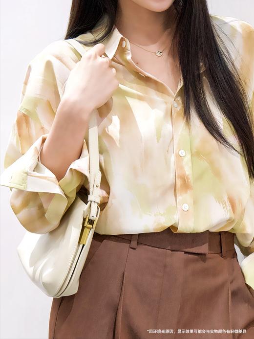 夏末油彩桑蚕丝印花衬衫FCE3SHT223 商品图6