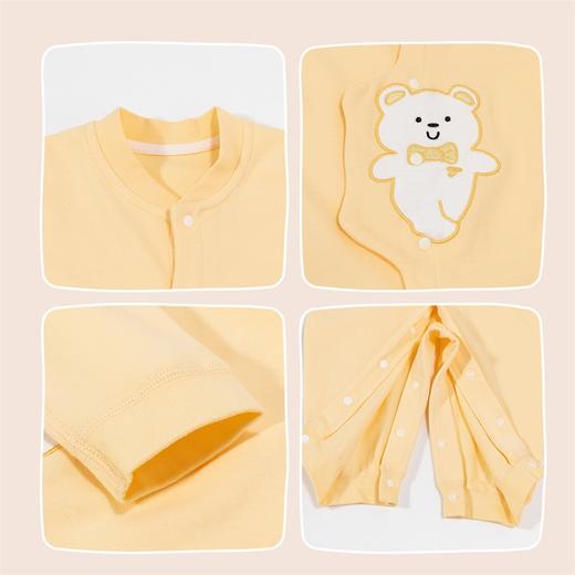 贝贝怡童装婴儿连体衣春秋款新生儿纯棉睡衣男女宝宝新款秋装爬服ZB3DL001 商品图6