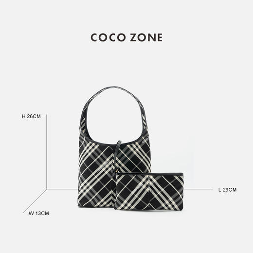 COCO ZONE 设计感撞色百搭手提包大容量气质女包CC2C1877 商品图1