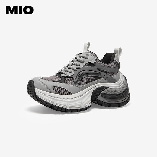 MIO米奥秋季圆头高跟老爹鞋女时尚街头酷感休闲鞋女M244563511 商品图0