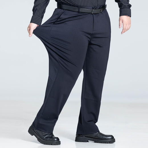 【高腰加长】【新款DSZ】大依优型大码商务休闲裤直筒长裤男舒适休闲商务简约百搭加肥加大男装 商品图1