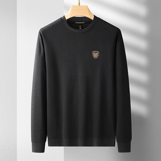 【新款DDS】大依优型大码重工卫衣长袖休闲加肥加大男士胖子大码内搭上衣打底显瘦 商品图2