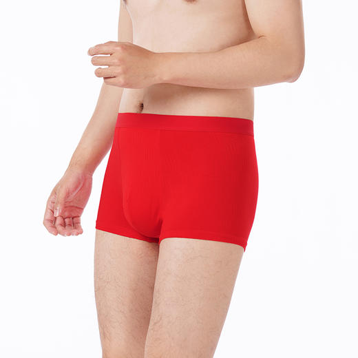 都市丽人都市锋尚内裤简约基础平角裤人棉提花男士内裤FKTCD8 商品图3