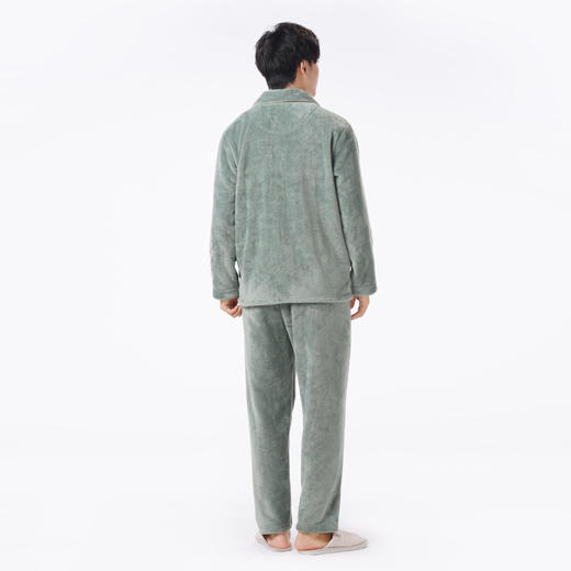 都市丽人都市锋尚睡衣亲情蜜语长袖法兰绒厚男士法兰绒套装FHT0B4 商品图7