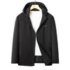 【可拆卸帽】【新款DSZ】大依优型大码男装连帽夹克加肥加大休闲夹克胖子宽松外套上衣户外 商品缩略图0