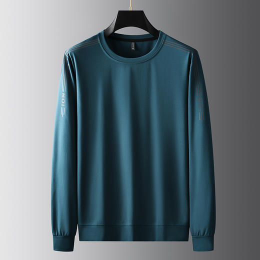 【新款DPF】大依优型大码长袖卫衣圆领套头加肥加大宽松休闲上衣男士打底 商品图5