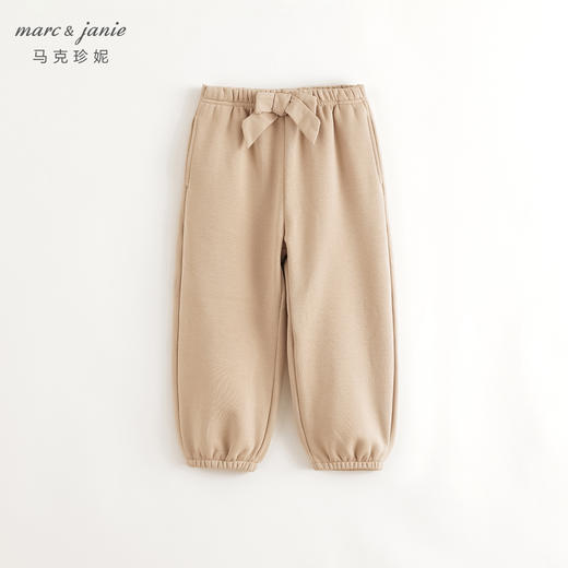 马克珍妮女童俏皮可爱蝴蝶结休闲裤2024年秋装新款241311 商品图2