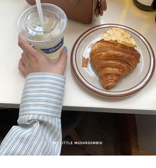 条纹衬衫 金蘑菇菇  甜份多巴胺/ 清爽盐系 商品图6