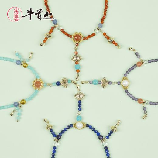 牛首山璎珞项链宝石玛瑙项链颈链配饰节日礼物送老婆 商品图4