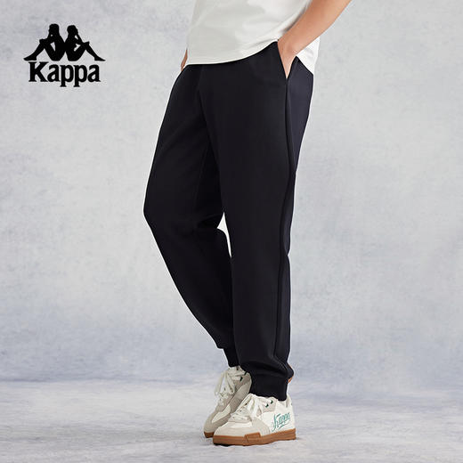 Kappa卡帕背靠背运动长裤男款秋季新款弹力休闲针织裤子束脚男裤K0E52AK22 商品图2