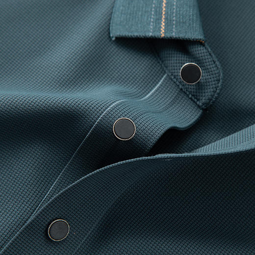 【新款DDP】大依优型大码长袖Polo衫翻领男装加肥加大体恤大号上衣胖子弹力休闲商务 商品图2