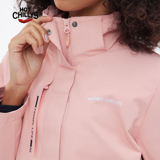 HOTCHILLYS热椒户外软壳衣女羽绒服内胆三合一软壳外套HCA5508 商品图3