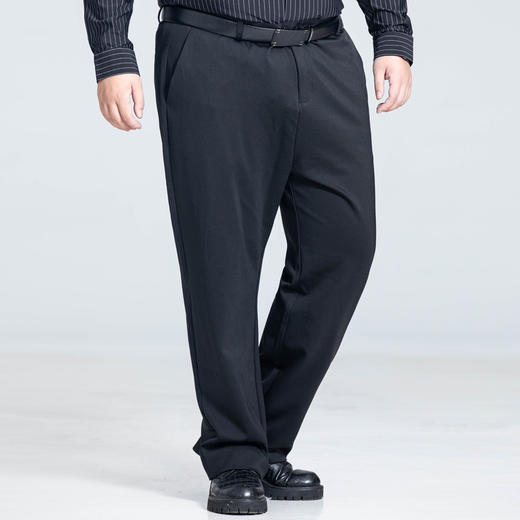 【高腰加长】【新款DSZ】大依优型大码商务休闲裤直筒长裤男舒适休闲商务简约百搭加肥加大男装 商品图5