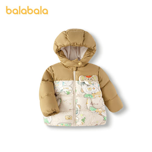 巴拉巴拉宝宝羽绒服男童童装婴儿秋冬女童外套新款户外保暖萌 商品图4