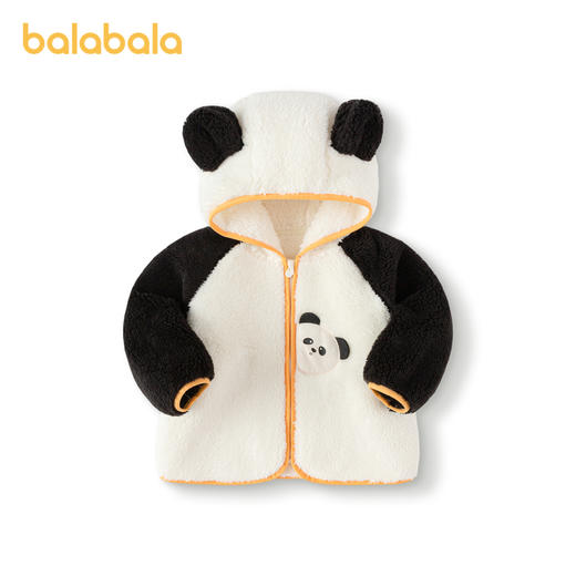 巴拉巴拉儿童外套男童衣服新款女童秋冬宝宝珊瑚绒童装洋气萌 商品图4