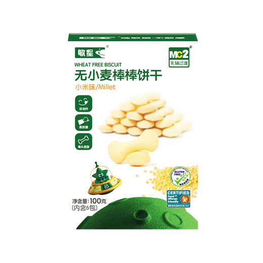 本丁敏星无小麦棒棒饼干小米味100g 商品图0