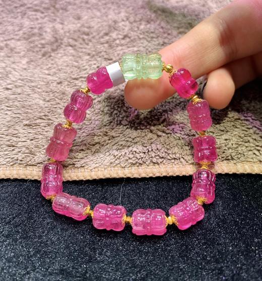 16.54ct 雕刻碧玺手链 商品图4