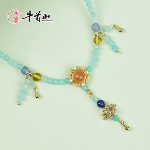 牛首山璎珞项链宝石玛瑙项链颈链配饰节日礼物送老婆 商品图2