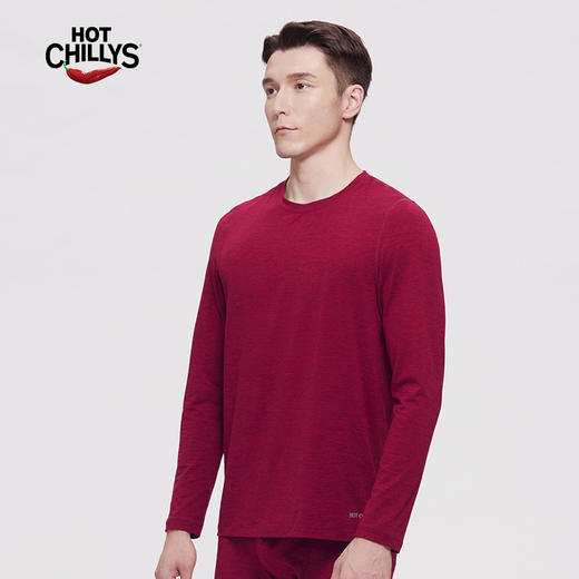 Hotchillys热椒男桃皮速干衣T恤透气跑步健身训练打底长袖上衣5615 商品图3