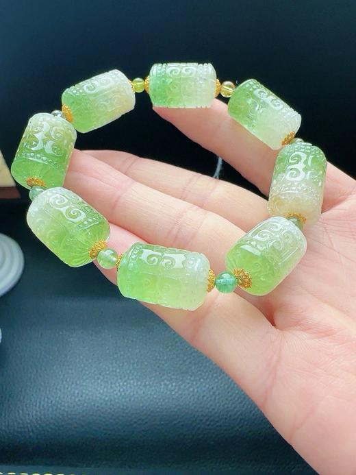 48.7g 雕刻碧玺手链 商品图6