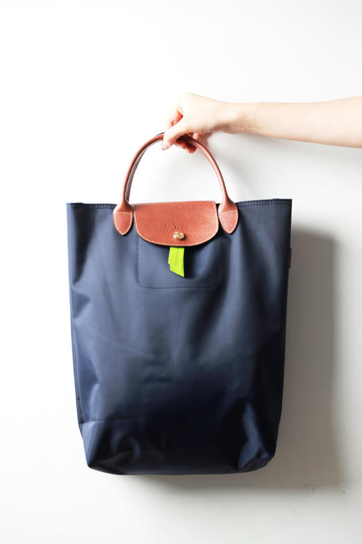 可再生面料，法式手提托特包。牛皮手柄大容量复古包袋女A081960 商品图14