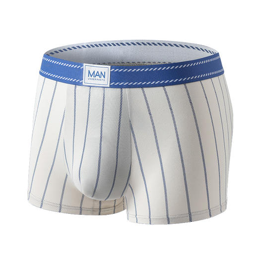 【莫代尔混纺棉男士内裤】3A级抑菌裆男士条纹内裤 柔软透气贴身舒适细腻亲肤高弹力礼盒装 商品图4